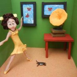 5 Art Postcards - Dance Lessons from a Spider 5 